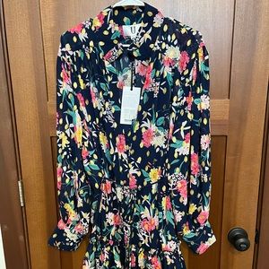 NWT Size 6 Forever Unique U Collection blue floral dress